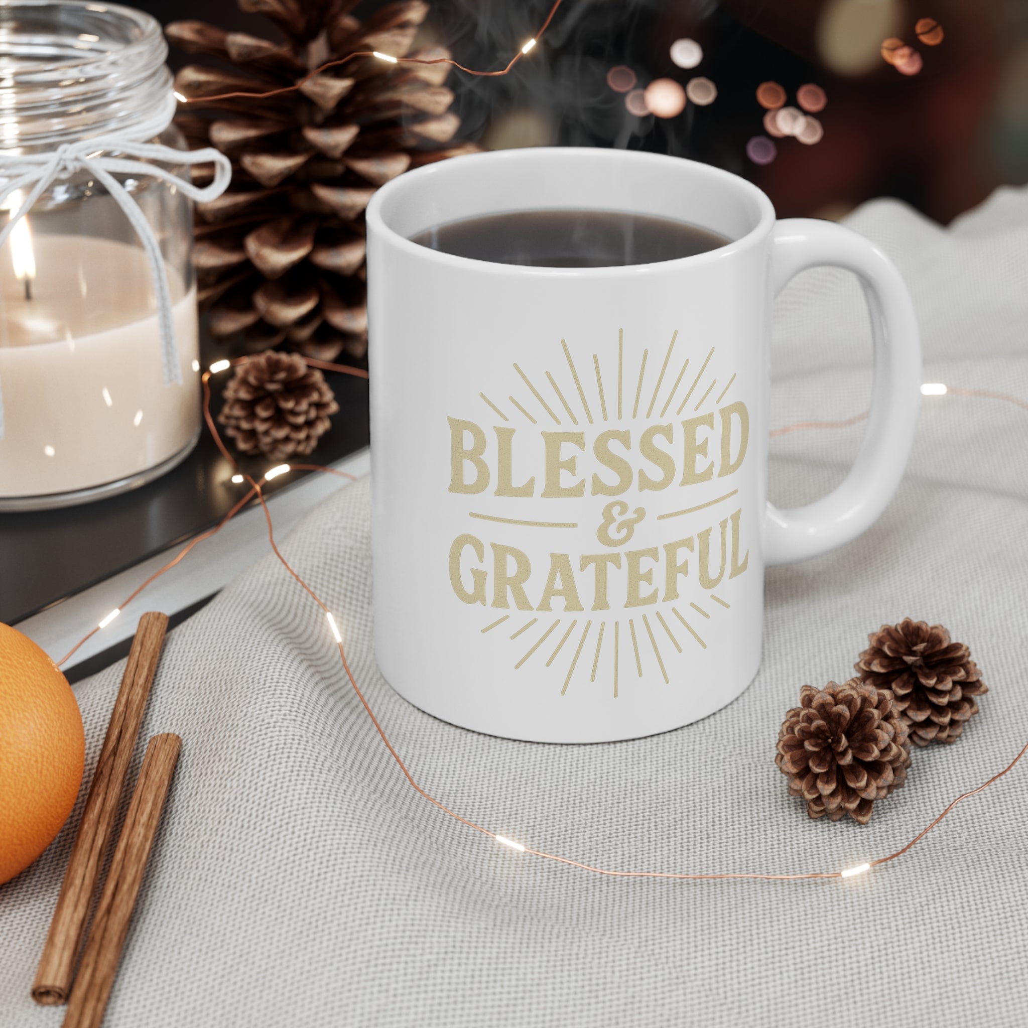 Inspirational Coffee Mug, Positive Quote Mug, Motivational Drinkware, Gift for Friend, Focus on the Good Mug