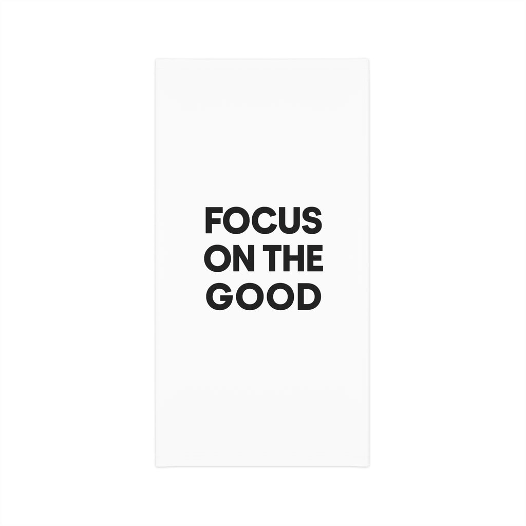 Inspirational Lightweight Neck Gaiter - Focus on the Good, Breathable Face Cover, Outdoor Sports, Gift for Friends, Summer Accessory
