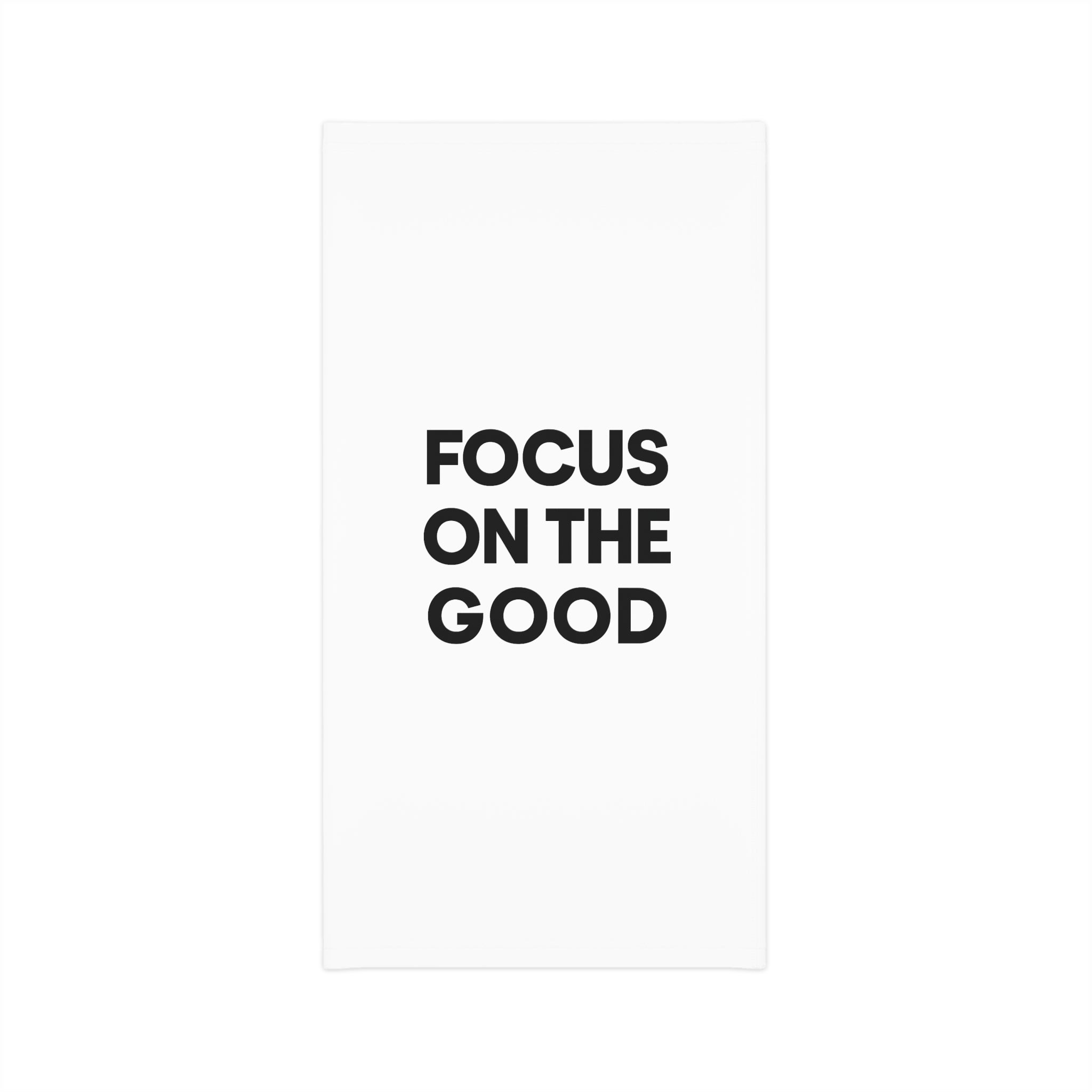 Inspirational Lightweight Neck Gaiter - Focus on the Good, Breathable Face Cover, Outdoor Sports, Gift for Friends, Summer Accessory
